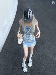 �X�����t�B�b�g �T�X�y���_�[�h���X FENNI STUDIO �~���j�A�� �u���[�X�J�C�� ���� �_�� �����v �X�J�[�g �v�����g �T�X�y���_�[ �h���X �X�����t�B�b�g �q�b�v