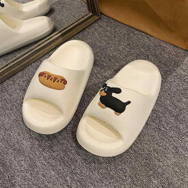 レディース 夏用 ルームサンダル かわいい シンプル EVA素材 防臭 ソフトソール 浴室スリッパ カジュアル 居家用 軽量 クッション性 滑り止め