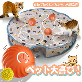 【ずっと遊べる！電池式ねずみボールでペットと楽しもう】猫 おもちゃ 電動ねずみボール 猫用自動ボール ねずみ おもちゃ 電動 猫じゃらし ねこ おもちゃ 自動回転 猫用品 ペット用品 ぐるぐる 犬猫 猫用 電動おもちゃ 猫グッズ ストレス解消 運動不足解消 留守中も安心！