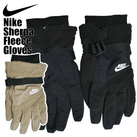 ナイキ シェルパテックグローブ Nike Sherpa Fleecs Gloves メンズ レディース 大きいサイズ NIKE ロゴ 黒 カーキ フリース 保温 00887791728