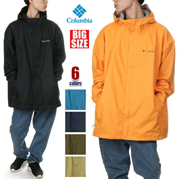 楽天市場 コロンビア マウンテンパーカーメンズ 大きいサイズ Columbia Watertight 2 Usaモデル ジャケット マウンテンジャケット ナイロンジャケット ウィンドブレーカー レインコート オムニテック 防水 撥水 防寒 アウトドア ブランド ファッション 黒 紺 グレー