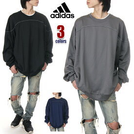 アディダス トレーナー メンズ レディース ADIDAS CREWNECK SWEAT クルーネック スウェット 大きいサイズ USAモデル 裏起毛 ビッグサイズ ビッグシルエット オーバーサイズ ジャージ ブランド スポーツ 3XL 4XL 5XL s22lm501