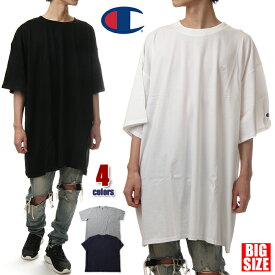 【ビッグサイズ】【4XL~6XL】【USAモデル】チャンピオン Tシャツ メンズ 半袖 ビッグTシャツ CHAMPION 大きいサイズ ビッグシルエット ヘビー オーバーサイズ 特大 無地 厚手 綿100% 部屋着 スポーツ ダンス 衣装 おしゃれ ゆったり ブランド 白 黒 グレー 4XL 5XL 6XL