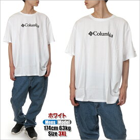 【ビッグサイズ】【3XL～6XL】【USAモデル】コロンビア Tシャツ メンズ レディース 大きいサイズ COLUMBIA 半袖Tシャツ ロゴ 山登り ハイキング アウトドア キャンプ スポーツ フェス おしゃれ ストリート ブランド ファッション 特大 黒 白 紺 3XL 4XL 5XL 6XL