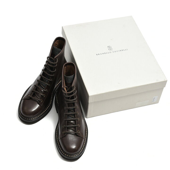 楽天市場】ブルネロクチネリ BRUNELLO CUCINELLI レースアップ ブーツ 