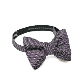 【半額以下】 トムフォード TOM FORD パピヨン 蝶ネクタイ ボウタイ オールシーズン メンズ シルク 100% 織柄 パープル イタリア ブランド MADE IN ITALY フォーマル パーティー 結婚式 ギフト プレゼント