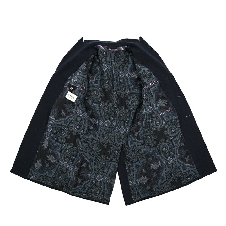 楽天市場】エトロ ETRO チェスターコート 3Bシングル ピークドラペル 
