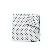 【スーパーSALE】 トムフォード TOM FORD ポケットチーフ メンズ シルク 100% ドット ホワイト イタリア …