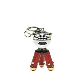 【スーパーSALE】 プラダ PRADA バッグチャーム キーホルダー キーリング ストラップ付き メンズ レディース 男女兼用 ロボット ホワイト ブラック レッド イタリア ブランド MADE IN ITALY ギフト プレゼント ラッピング無料