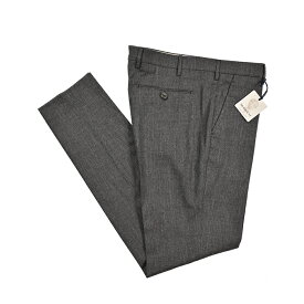 【クリアランス】【半額以下】 ベルウィッチ BERWICH MORELLO モレロ 麻混 サマーウールスラックス ノータック パンツ 春夏 メンズ ヴァージンウール コットン リネン ブラウン イタリア ブランド MADE IN ITALY