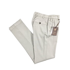 【SALE】【半額以下】 ベルウィッチ BERWICH MORELLO ELAX モレロ コットンスラックス ノータック チノ パンツ 秋冬 メンズ コットン ビスコース ストレッチ グレー イタリア ブランド MADE IN ITALY