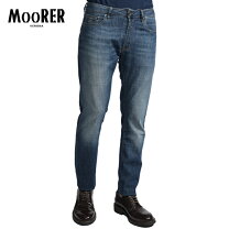 美品! L-XL相当/MooRER 974 ストレッチ デニムパンツ W33 KOBE LETTUCE 