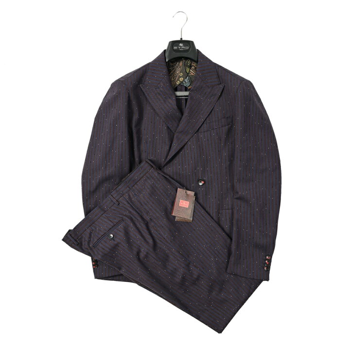 ETRO (エトロ) 19SS セットアップスーツ ストライプ総柄 ウール 4B  