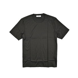 【SALE】【P20倍】 グランサッソ GRAN SASSO FILO SCOZIA Tシャツ コットンスムース カットソー 半袖 クルーネック 春夏 メンズ 極細番手糸 シルケット加工 コットン 100％ チャコールグレー イタリア ブランド MADE IN ITALY