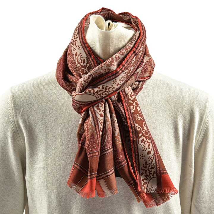 楽天市場】【SALE】 エトロ ETRO ストール マフラー 春 秋 3シーズン 