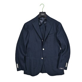 【SALE】【半額以下】 バルバ BARBA 【2026年 春夏新作】 JACKET JIMMY テーラードジャケット 段返り3Bシングル 春夏 メンズ リネン ヴァージンウール ネイビー MADE IN ITALY