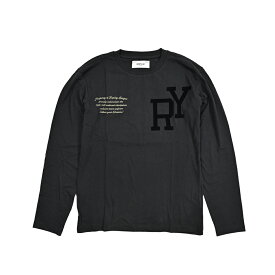 【半額以下】【70％OFF】 リプレイ REPLAY 長袖 Tシャツ ロンT カットソー クルーネック レギュラーフィット メンズ コットン 100% ブラック イタリア ブランド