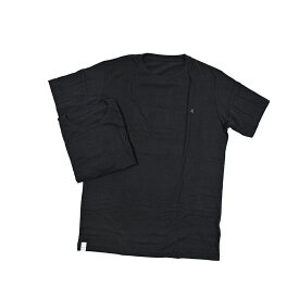 リプレイ REPLAY TWOPACK T-SHIRT Tシャツ カットソー 半袖 Vネック 2枚セット 春夏 メンズ コットン 100% ワンポイントロゴ ブラック イタリア ブランド