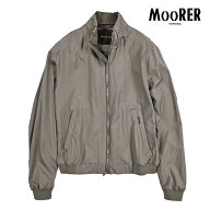 【春夏先行セール】 ムーレー MOORER NUNZIO-GO シルク混 ジップアップブルゾン スタンドカラー ボンバー…