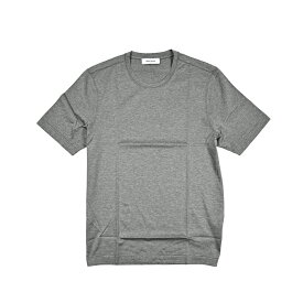 【SALE】【P20倍】 グランサッソ GRAN SASSO FILO SCOZIA Tシャツ コットンスムース カットソー 半袖 クルーネック 春夏 メンズ 極細番手糸 シルケット加工 コットン 100％ 杢(もく) グレー MADE IN ITALY