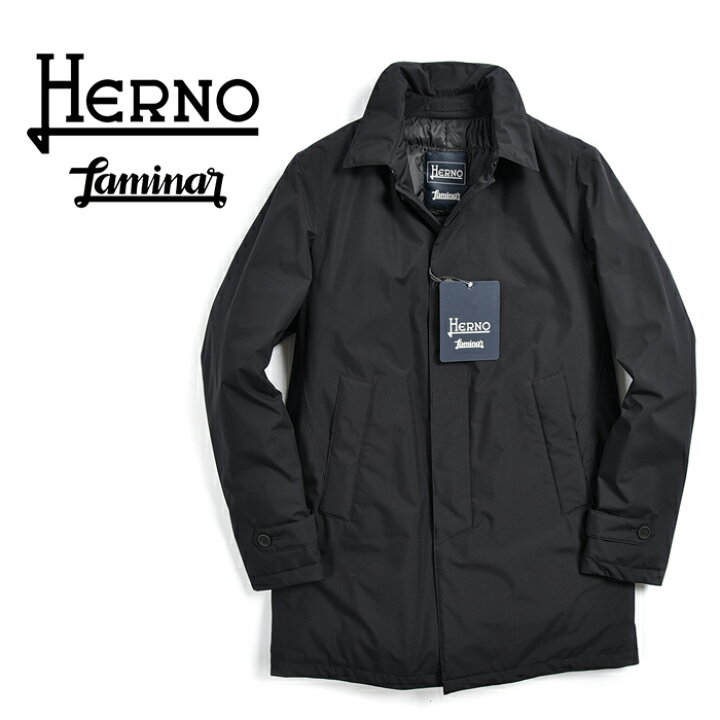 楽天市場 Sale ヘルノ Herno Laminar ラミナー ダウンコート ステンカラー カーコート ジャケット 秋冬 メンズ アウター ブラック ネイビー 2色展開 Sartorial Engineering Gore Tex ゴアテックス 旧作アウトレット ガルダローバミラノ
