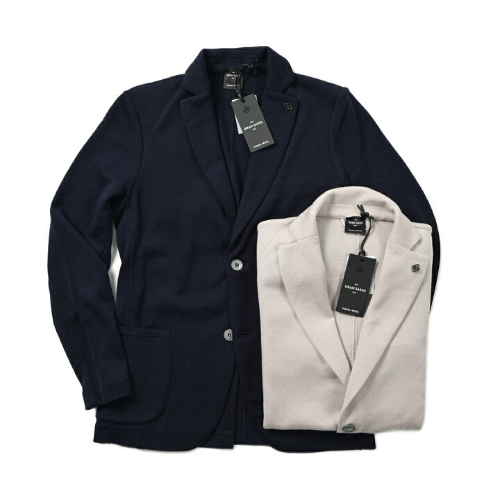 楽天市場】グランサッソ GRAN SASSO TRAVEL WOOL ニットジャケット 2B  
