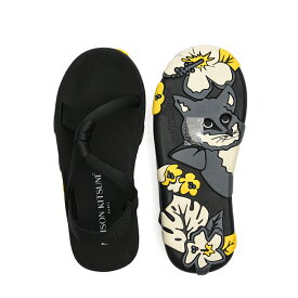 【半額以下】 メゾンキツネ MAISON KITSUNE CHILLAX SANDALS チラックス ストラップサンダル メンズ レディース ユニセックス 男女兼用 ブラック フランス パリ ブランド