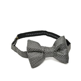 【半額以下】 トムフォード TOM FORD パピヨン 蝶ネクタイ ボウタイ メンズ シルク 100% 総柄 シルバー イタリア ブランド MADE IN ITALY フォーマル パーティー 結婚式 ギフト プレゼント