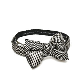 【半額以下】 トムフォード TOM FORD パピヨン 蝶ネクタイ ボウタイ メンズ シルク 100% チェック柄 ブラック×ホワイト イタリア ブランド MADE IN ITALY フォーマル パーティー 結婚式 ギフト プレゼント