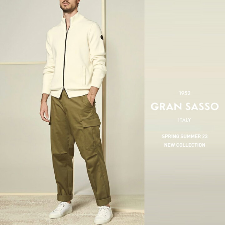 楽天市場】【SALE】 グランサッソ GRAN SASSO コットンニット 