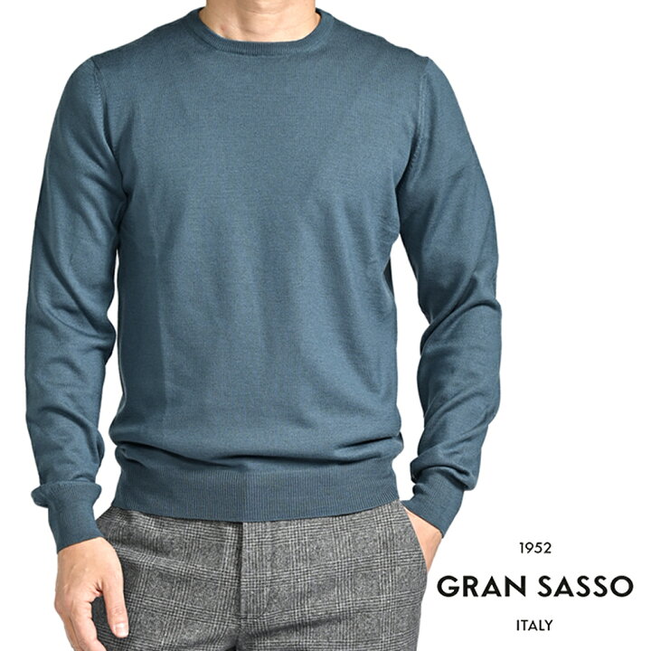 楽天市場】グランサッソ GRAN SASSO ニットセーター クルーネック 