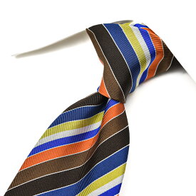 【SALE】【半額以下】 エトロ ETRO ネクタイ メンズ シルク コットン レジメンタル マルチカラー イタリア ブランド MADE IN ITALY ビジネス ギフト プレゼント ラッピング無料