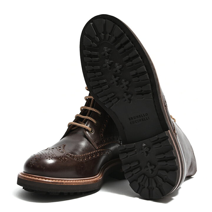楽天市場】ブルネロクチネリ BRUNELLO CUCINELLI フルブローグ ブーツ 