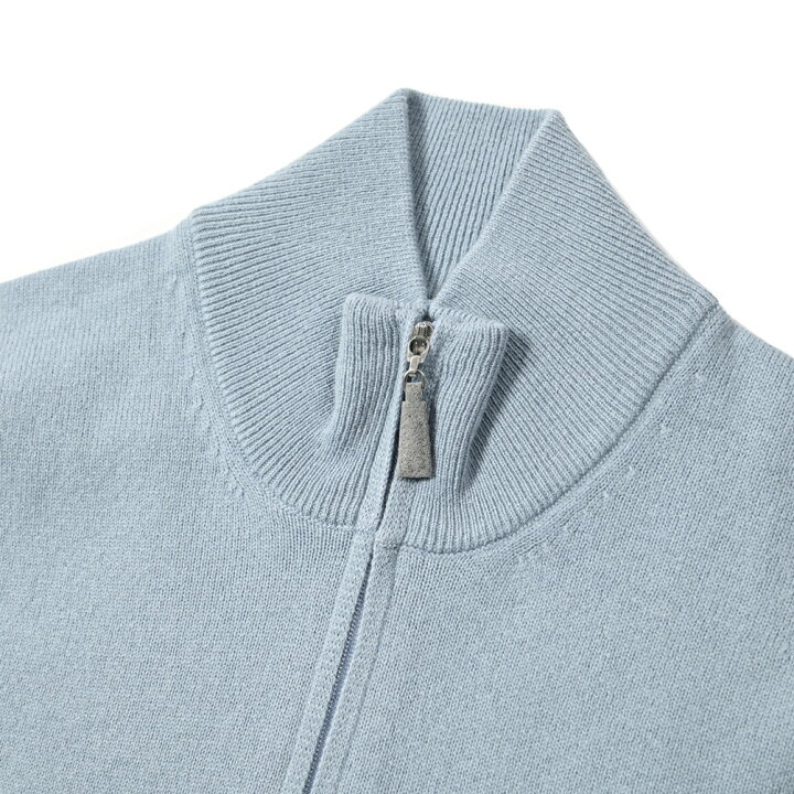 楽天市場】グランサッソ GRAN SASSO ウールカシミヤ ハーフジップ 