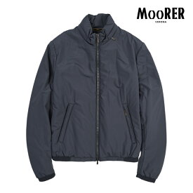 【SALE】【半額以下】 ムーレー MOORER STAZIO-SKT スタジオ 中綿入り ジャケット スタンドカラー ジップアップブルゾン 秋冬 春 3シーズン メンズ ライトアウター ACQUA PROOF 防水透湿 ポリエステル ネイビー イタリア ブランド MADE IN ITALY