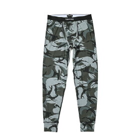 【クリアランス】【半額以下】 トムフォード TOM FORD COTTON LONG JOHNS ロングジョンズ アンダーウェア アンダーロングパンツ インナータイツ コットンストレッチ メンズ 下着 カモフラ グレー イタリア ブランド MADE IN ITALY