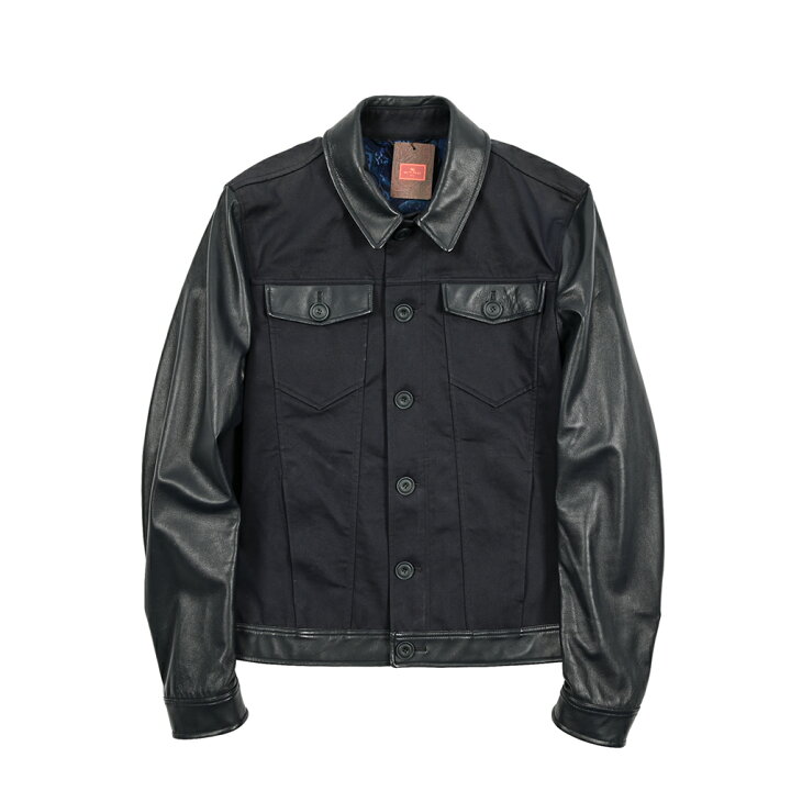楽天市場】【半額以下】 エトロ ETRO レザーブルゾン 異素材コンビ  