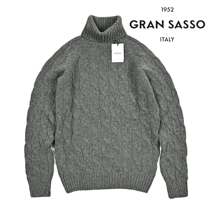 楽天市場】グランサッソ GRAN SASSO ケーブル編み ニットセーター 