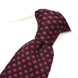 【半額以下】【P20倍】 エトロ ETRO ネクタイ ニットタイ メンズ ウール 100% 秋冬 ヘリンボーン ワインレッド イタリア ブランド MADE IN ITALY ギフト プレゼント ラッピング無料