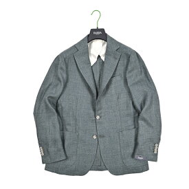 【SALE】【半額以下】 バルバ BARBA 【2026年 春夏新作】 JACKET JIM2 テーラードジャケット 2Bシングル 春夏 メンズ ヴァージンウール シルク リネン 織柄 グリーン MADE IN ITALY