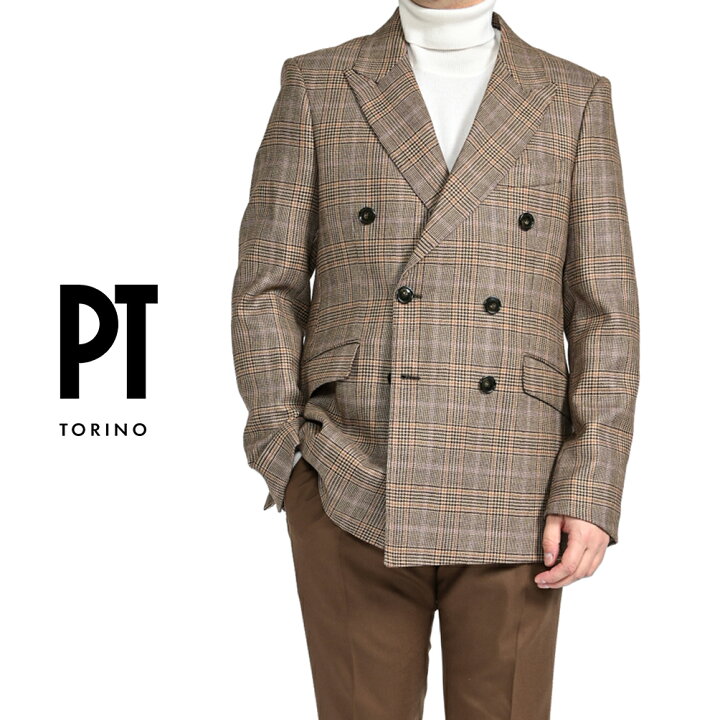 楽天市場】ピーティートリノ PT TORINO テーラードジャケット 6Bダブル  