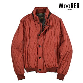 【SALE】 ムーレー MOORER FALERI-TRT ACQUA RESISTANT 撥水透湿キルティング ジャケット 秋冬 春 3シーズン メンズ ライトアウター ポリエステル 100％ レッド イタリア ブランド MADE IN ITALY