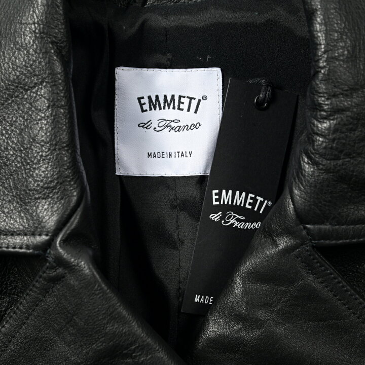 楽天市場】エンメティ EMMETI ELLEN ダブルレザーライダース 