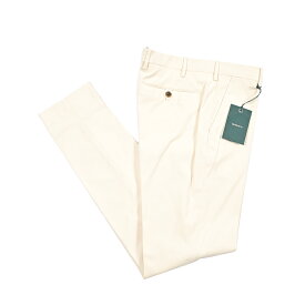 【SALE】【半額以下】 ベルウィッチ BERWICH MORELLO モレロ コットンスラックス ノータック パンツ 秋冬 メンズ コットン ストレッチ ホワイト イタリア ブランド MADE IN ITALY