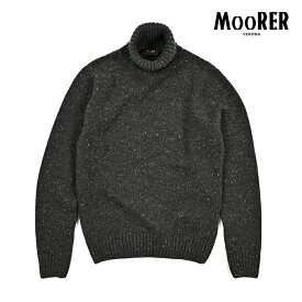 【半額以下】 ムーレー MOORER DOBBIADO-NTC カシミヤ ニットセーター タートルネック ミドルゲージ 長袖 秋冬 メンズ カシミヤ 100％ グレー イタリア ブランド MADE IN ITALY
