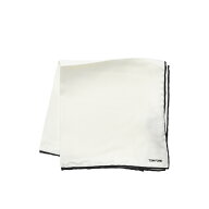 【スーパーSALE】 トムフォード TOM FORD ポケットチーフ メンズ シルク 100% ホワイト 白 イタリア ブラ…