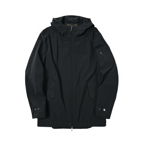 【SALE】 ムーレー MOORER WAHLER-KNA ACQUA PROOF フード付き ソフトシェルジャケット レインコート ストレッチ 春夏 秋 3シーズン メンズ ライトアウター 防水透湿性 ナイロン ブラック イタリア ブランド MADE IN ITALY
