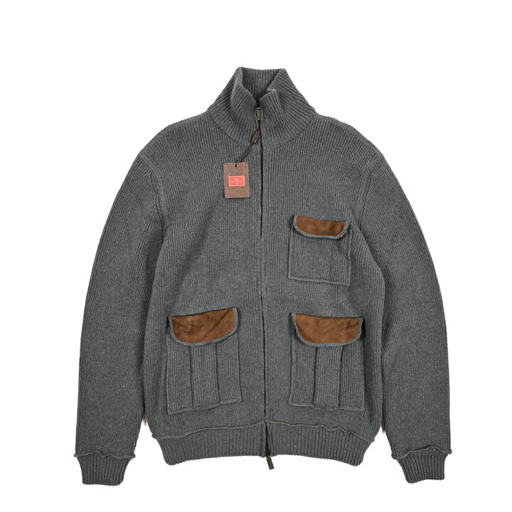 楽天市場】エトロ ETRO ジップアップ ニットブルゾン カーディガン 