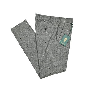 【半額以下】 ベルウィッチ BERWICH MORELLO モレロ スラックス ノータック パンツ 秋冬 メンズ ヴァージンウール 100% ネップ グレー イタリア ブランド MADE IN ITALY