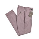 【SALE】 ベルウィッチ BERWICH XRETRO-GD 1P レトロ コットンスラックス ワンタック イージーパンツ 春夏 メンズ リヨセル コットン ストレッチ パープル イタリア ブランド MADE IN ITALY